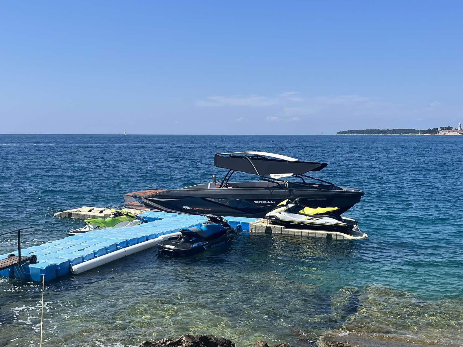Boat trip along the Istrian coastline near Novigrad