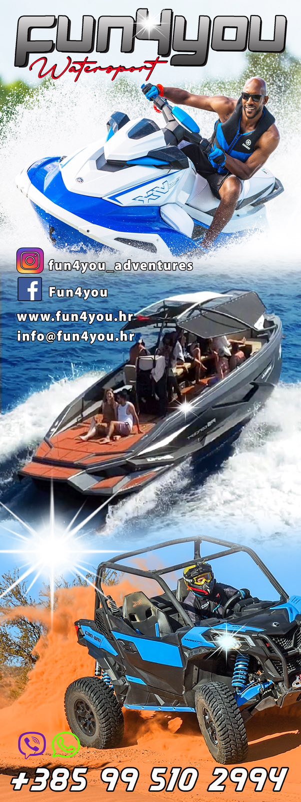 Water sports adventure activity in Istria, Croatia