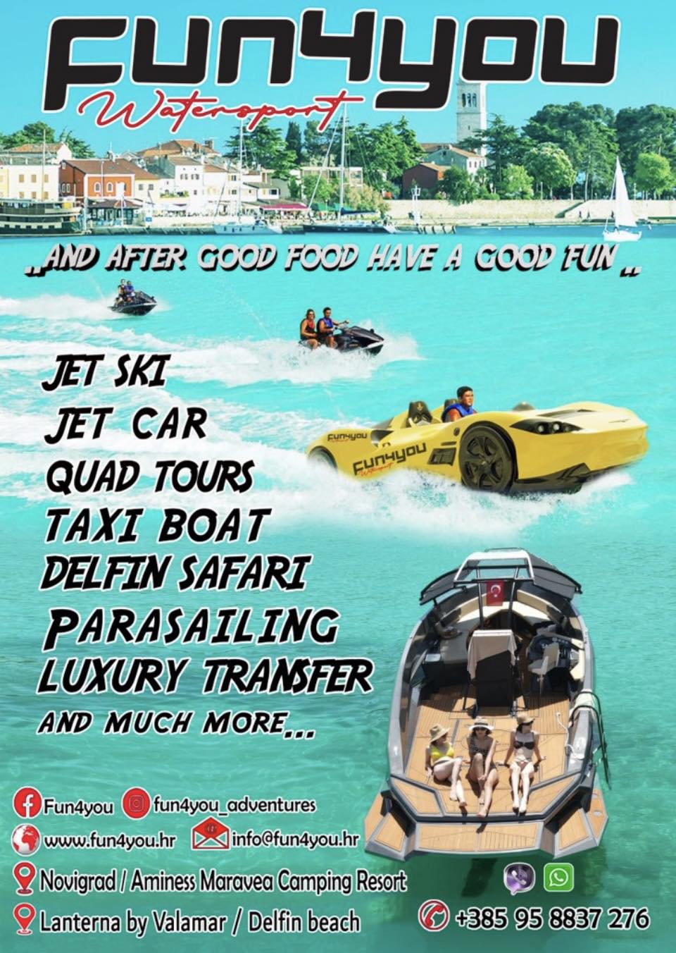 FUN4YOU water sports event, Adriatic coast, Istria