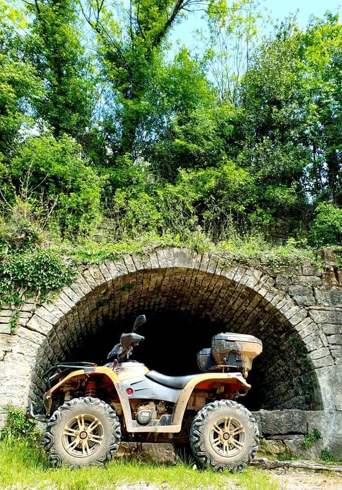 Guided ATV quad tour through the forests of Istria