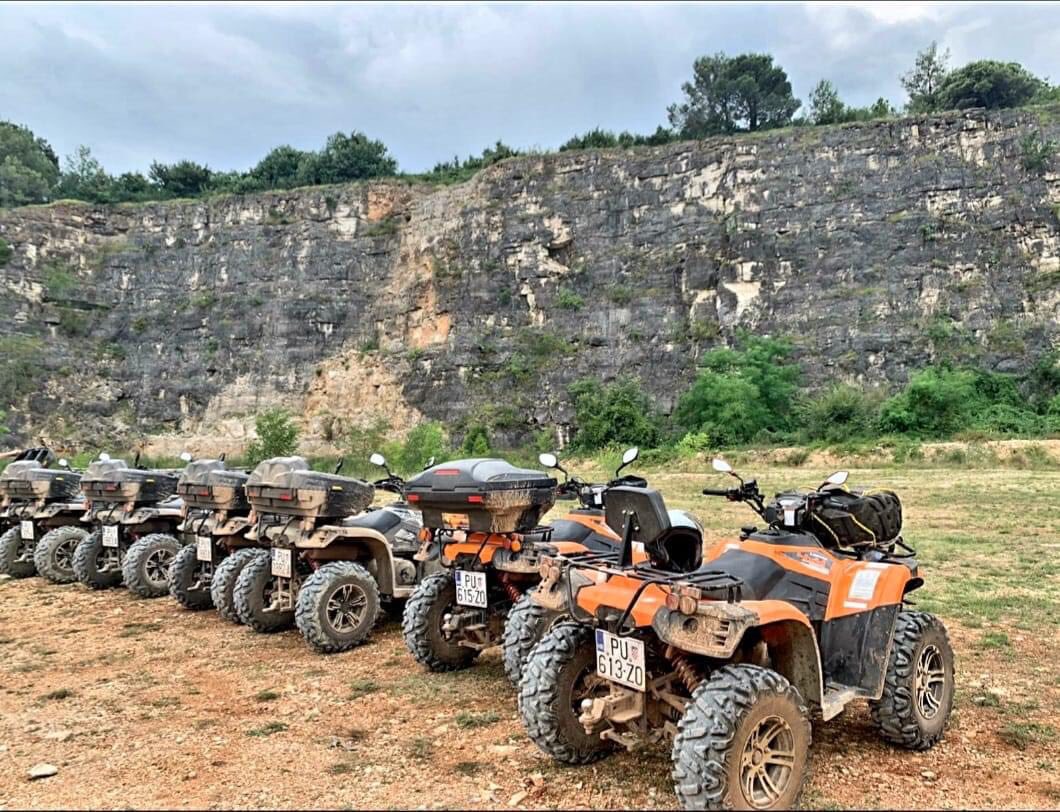 Off-road quad bike adventure near Novigrad, Istria