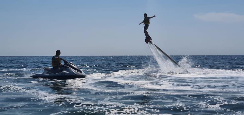 Jet ski ride on the Adriatic sea near Novigrad, Croatia