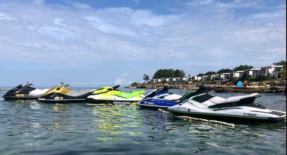 Exciting water sports activity on the Adriatic sea in Istria
